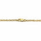 Collier Collier à maillons ovales en or jaune 14K et verre ambre sculpté 58 Facettes 10027