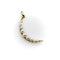 Pendentif Pendentif croissant de lune Mid-Century Modern en or 14k et perles 58 Facettes A2006U
