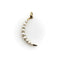 Pendentif Pendentif croissant de lune Mid-Century Modern en or 14k et perles 58 Facettes A2006U