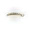 Pendentif Pendentif croissant de lune Mid-Century Modern en or 14k et perles 58 Facettes A2006U