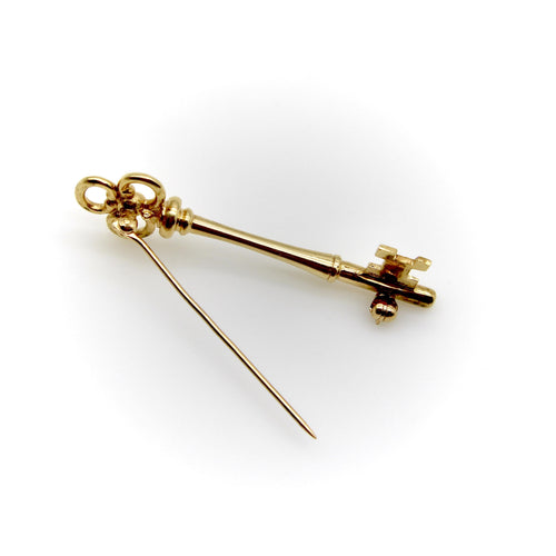 Broche Tiffany & Co. - Broche clé vintage en or 14k 58 Facettes A2006S