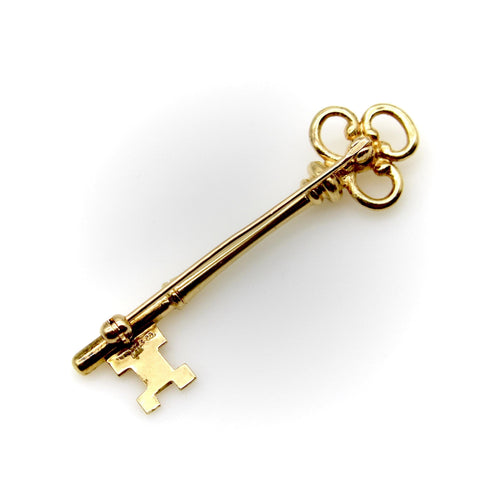 Broche Tiffany & Co. - Broche clé vintage en or 14k 58 Facettes A2006S