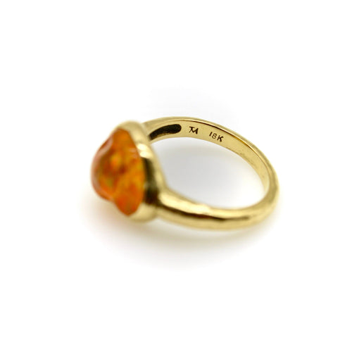 Bague Tony Malmed - Bague en or 18k avec opale de feu mexicaine 58 Facettes