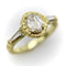 Bague Bague hexagonale en or jaune 18k avec diamants 58 Facettes