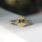 Bague Bague hexagonale en or jaune 18k avec diamants 58 Facettes