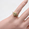Bague Bague hexagonale en or jaune 18k avec diamants 58 Facettes