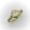 Bague Bague hexagonale en or jaune 18k avec diamants 58 Facettes
