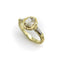 Bague Bague hexagonale en or jaune 18k avec diamants 58 Facettes