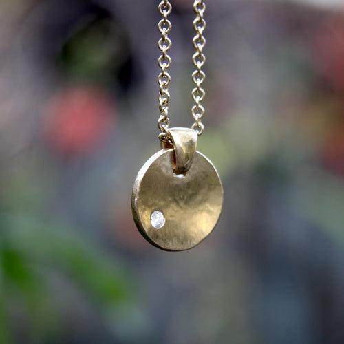 Collier Tony Malmed Little Zen Necklaces - Collier pendentif en or 18k et diamant 58 Facettes A2006T