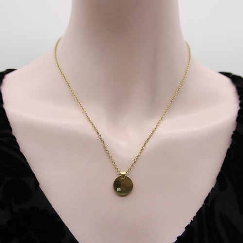 Collier Tony Malmed Little Zen Necklaces - Collier pendentif en or 18k et diamant 58 Facettes A2006T