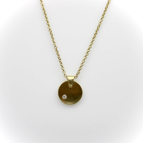 Collier Tony Malmed Little Zen Necklaces - Collier pendentif en or 18k et diamant 58 Facettes A2006T