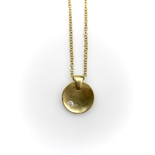 Collier Tony Malmed Little Zen Necklaces - Collier pendentif en or 18k et diamant 58 Facettes A2006T