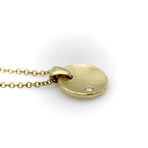 Collier Tony Malmed Little Zen Necklaces - Collier pendentif en or 18k et diamant 58 Facettes A2006T