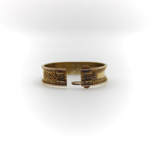 Bracelet Bracelet en or 14 carats - Filigrane Etruscan Revival 58 Facettes