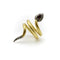Bague 57 Bague serpent vintage en or 22k, argent, rubis et diamants 58 Facettes A2005J