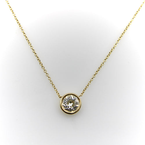 Collier Signature Collection - Collier 18” en or 14K avec diamant taille ancienne 58 Facettes