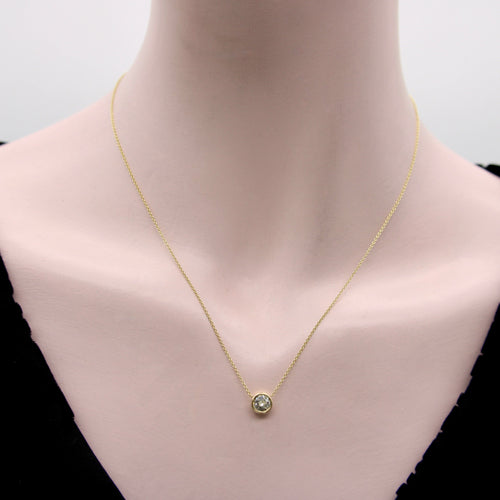 Collier Signature Collection - Collier 18” en or 14K avec diamant taille ancienne 58 Facettes
