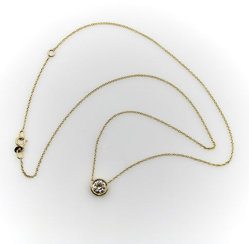 Collier Signature Collection - Collier 18” en or 14K avec diamant taille ancienne 58 Facettes