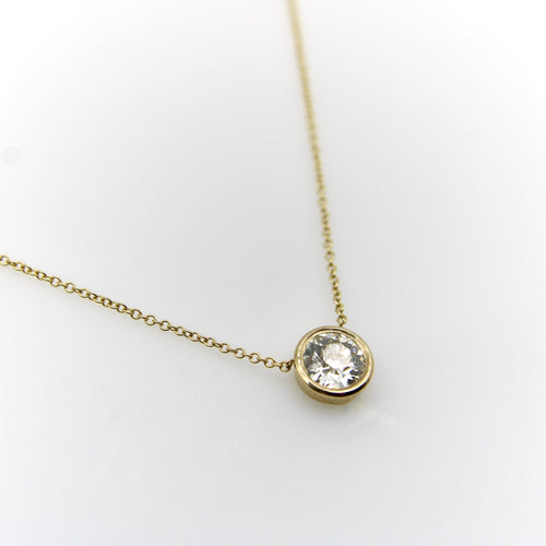 Collier Signature Collection - Collier 18” en or 14K avec diamant taille ancienne 58 Facettes