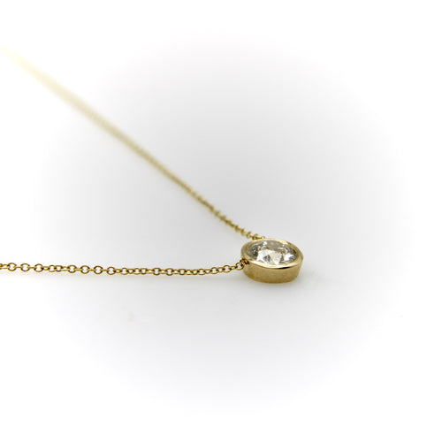 Collier Signature Collection - Collier 18” en or 14K avec diamant taille ancienne 58 Facettes