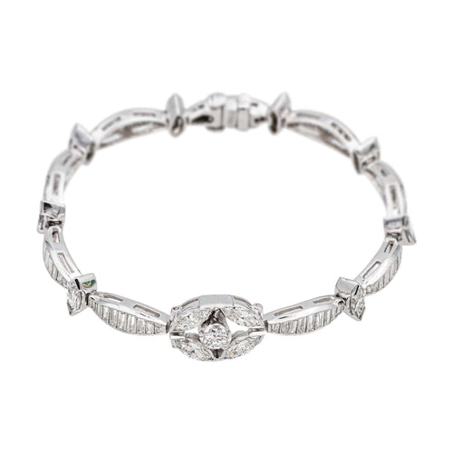 Bracelet Bracelet  Or blanc, Platine Diamant 58 Facettes 4641897CN