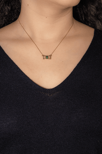 Collier Collier Or jaune Emeraude, Diamant 58 Facettes 4895057RV
