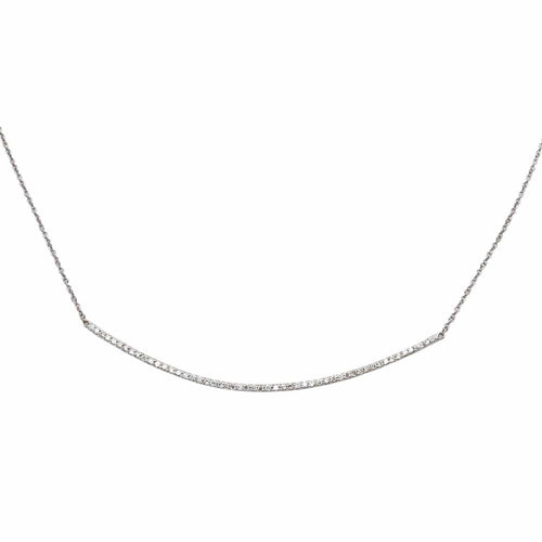 Collier Collier Or blanc Diamant 58 Facettes 4951640CN