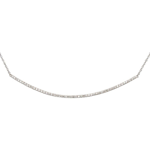 Collier Collier Or blanc Diamant 58 Facettes 4951640CN