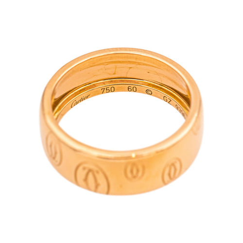 Bague 60 Cartier Bague Bandeau Happy birthday Or rose 58 Facettes 4960466CN