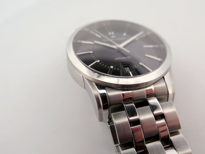 Montre Maurice Lacroix - Montre Pontos Date automatique 40 mm en acier palladié 58 Facettes 273056