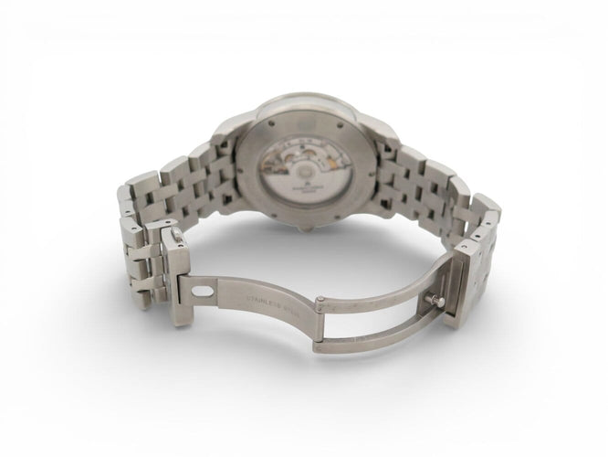Montre Maurice Lacroix - Montre Pontos Date automatique 40 mm en acier palladié 58 Facettes 273056