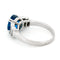 Bague 52.5 Bague en or 18 carats avec saphir du Sri Lanka et diamants 58 Facettes 6B566EEB88714D8499AE53E30609AC70