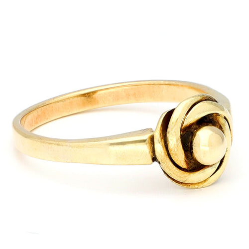 Bague 50 Bague sculpturale vintage en or jaune 14 carats 58 Facettes 2F464DA474EB41C19357FBBA95DC13C1