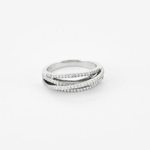 Bague 58 MESSIKA - Gatsby Meli Melo - Bague en Or blanc 18k 58 Facettes B250322
