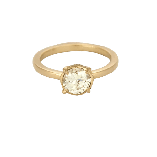 Bague 54 Bague en or rose et diamants 58 Facettes B250646