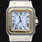 Montre Cartier Santos - Montre automatique en or jaune et acier 58 Facettes MT45181