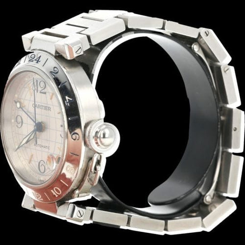 Montre Cartier Pasha GMT - Montre automatique en acier 35 mm 58 Facettes MT45246