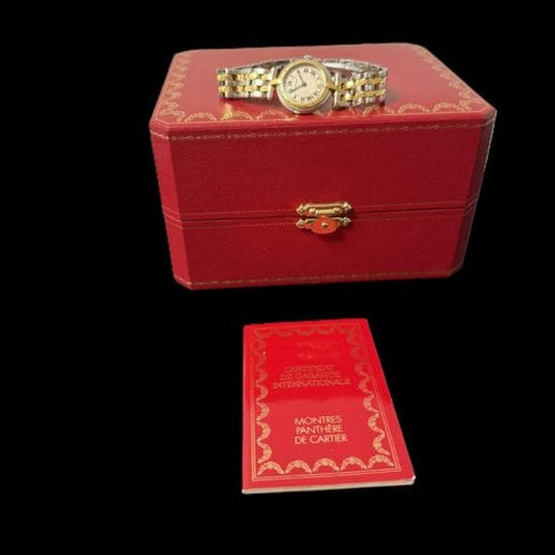 Montre Cartier Panthère - Montre femme PM en or jaune et acier 58 Facettes MT45265