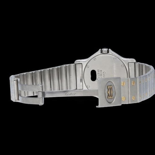 Montre Cartier Santos - Montre ronde octogonale en or jaune et acier 58 Facettes MT45173