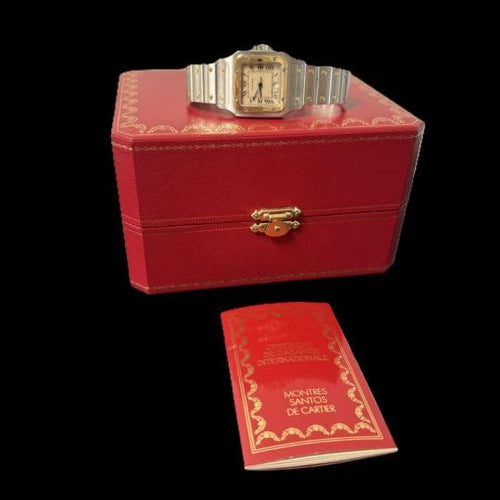 Montre Cartier Santos Galbée - Montre en or jaune et acier 58 Facettes MT45158