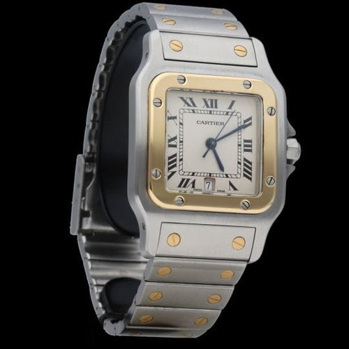 Montre Cartier Santos Galbée - Montre en or jaune et acier 58 Facettes MT45158