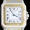 Montre Cartier Santos - Montre femme en or jaune 18K et acier 58 Facettes MT45184