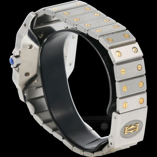 Montre Cartier Santos - Montre femme en or jaune 18K et acier 58 Facettes MT45184