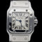 Montre Cartier Santos Galbée - Montre en acier quartz 26 x 34 mm 58 Facettes MT45191