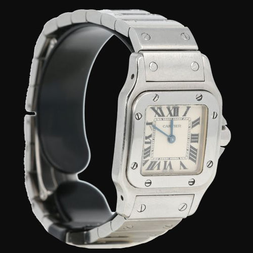 Montre Cartier Santos Galbée - Montre en acier quartz 26 x 34 mm 58 Facettes MT45191