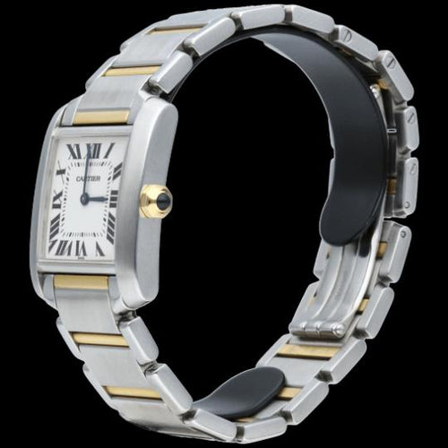 Montre Cartier Tank Française - Montre moyen modèle en acier 58 Facettes MT45222