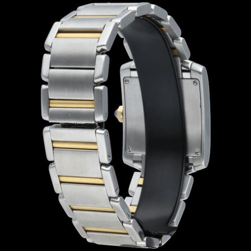 Montre Cartier Tank Française - Montre moyen modèle en acier 58 Facettes MT45222