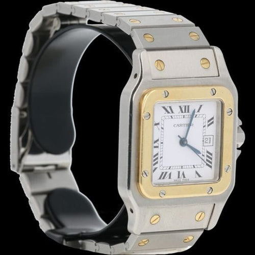 Montre Cartier Santos - Montre femme en or jaune 18K et acier 58 Facettes MT45185