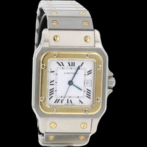 Montre Cartier Santos - Montre femme en or jaune 18K et acier 58 Facettes MT45185