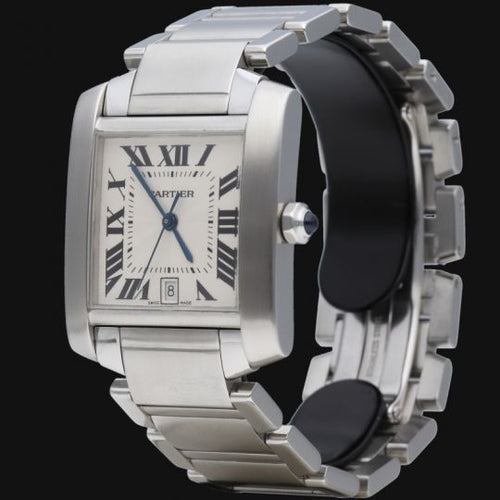 Montre Cartier Tank Française - Montre femme en acier 58 Facettes MT45213